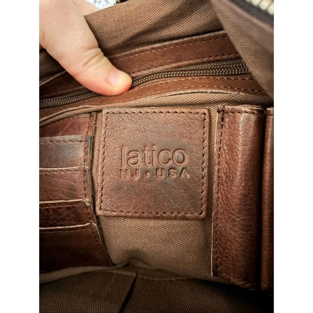 Latico Brown Leather Crossbody Bag - Picture 5 of 11